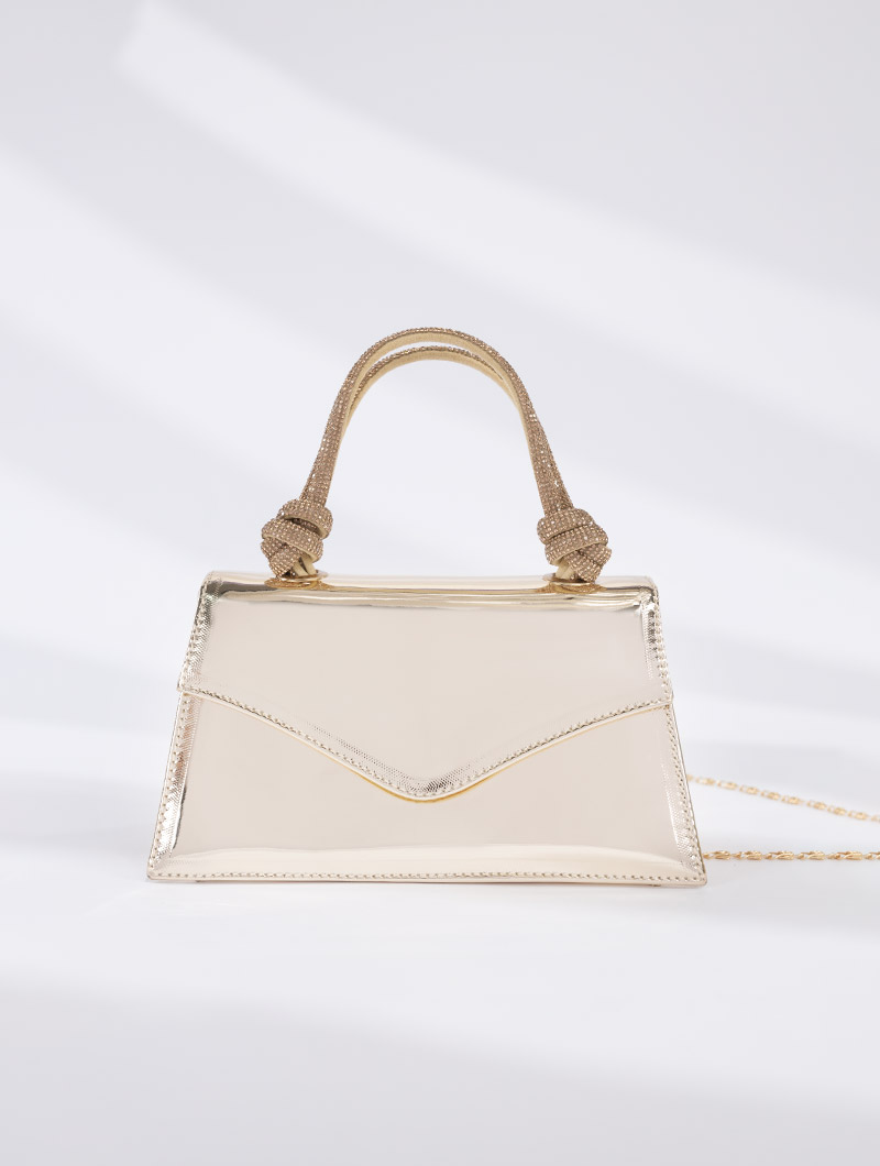 Sac à main de soirée métallisé